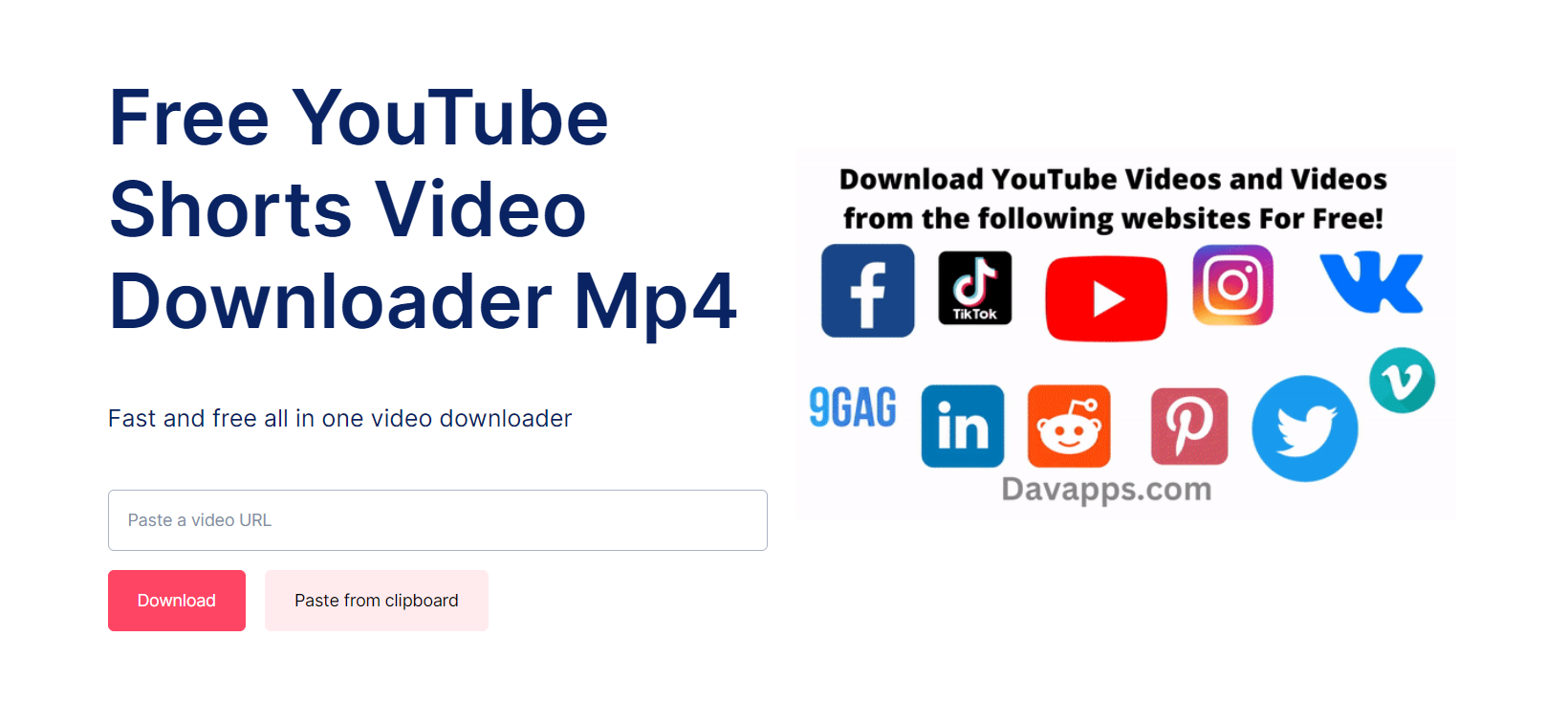 Davapps YouTube Shorts Video Downloader