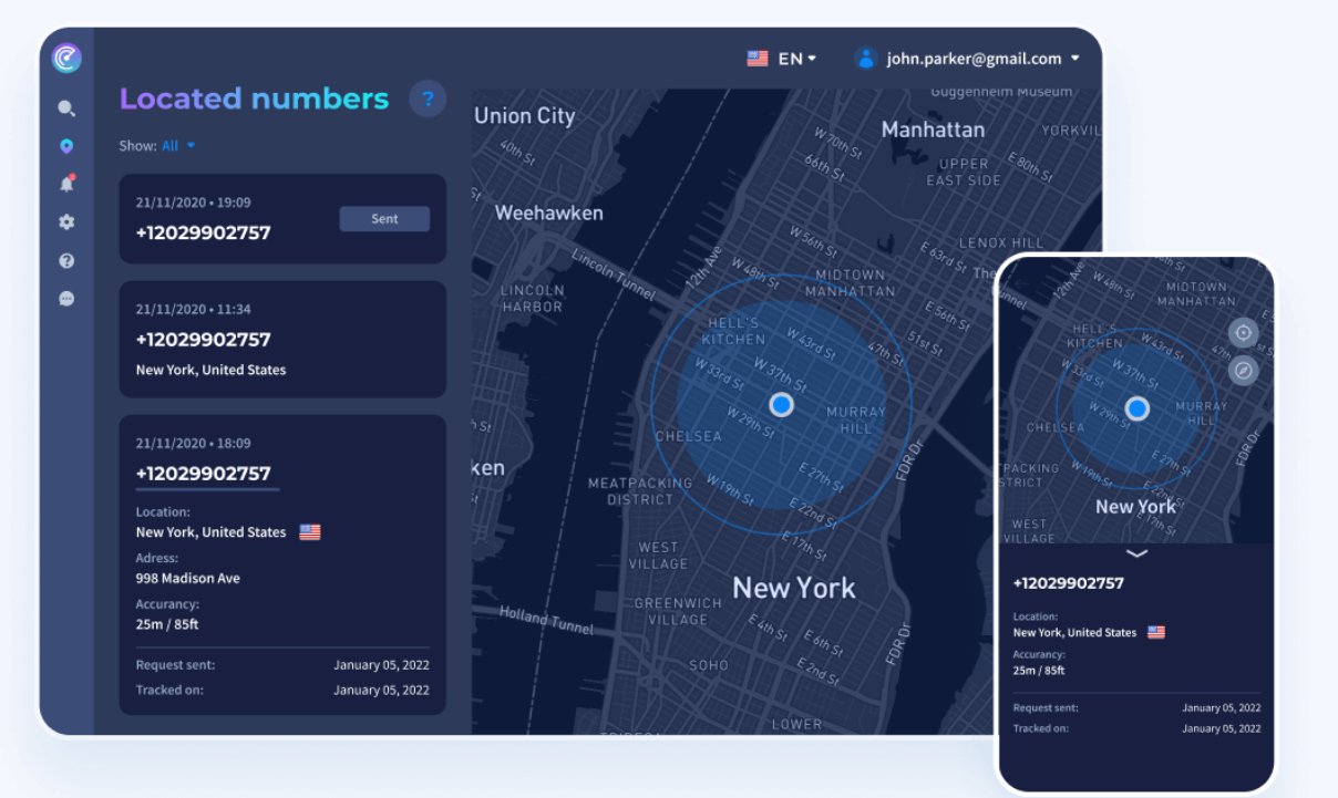 Scannero location tracking