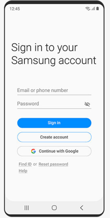 Restore Forgot Samsung Account ID