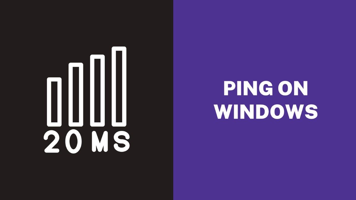 Ping on Windows