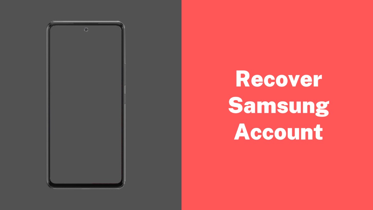 Recover Samsung Account