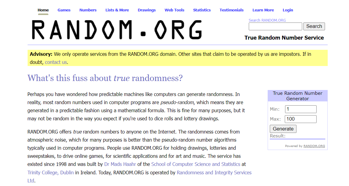 RANDOM.ORG