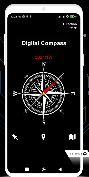 Digital Compass by Axiomatic