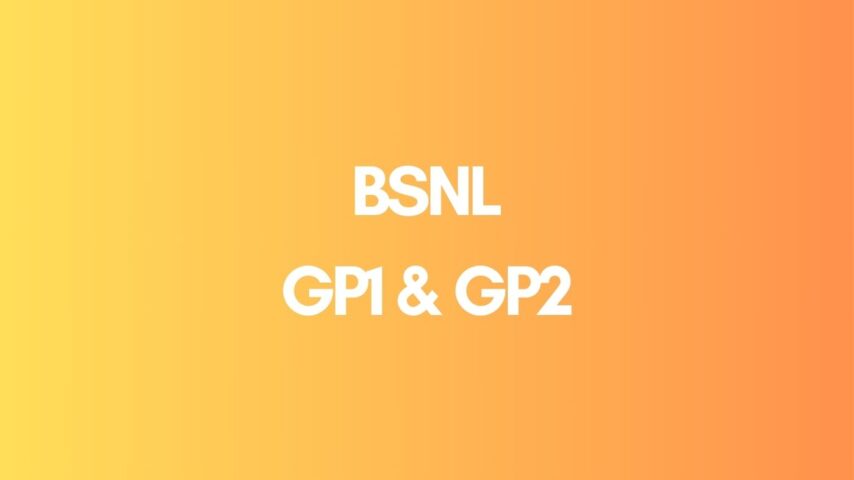BSNL GP1-GP2