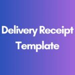 Delivery Receipt Template