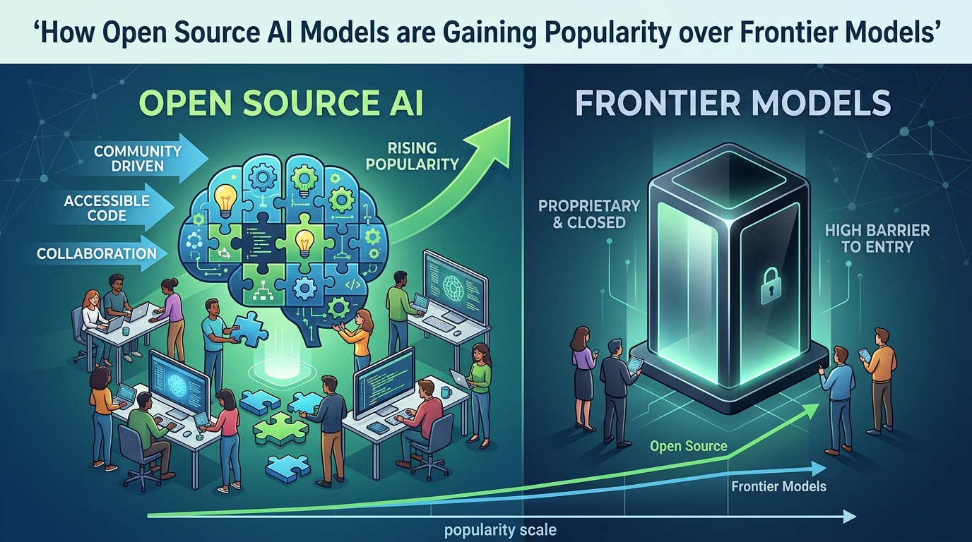 How Open Source AI Models are Gaining Popularity over Frontier Models